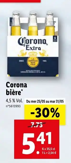 Lidl Corona Bière offre