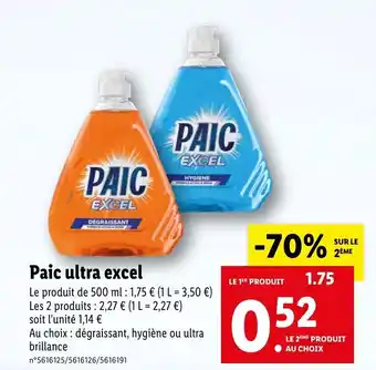 Lidl Paic Ultra Excel offre