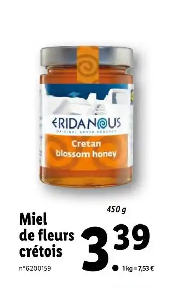 Lidl Miel de Fleurs Crétois offre