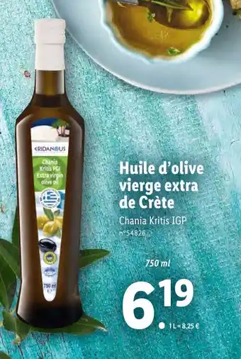Lidl Huile d'Olive Vierge Extra de Crète offre