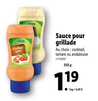 Sauce Pour Grillade