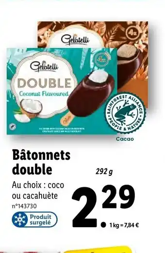 Lidl Bâtonnets Double offre
