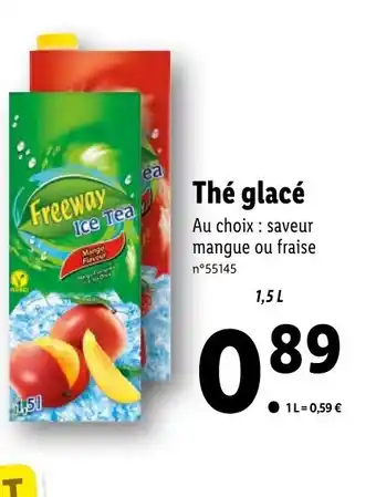 Lidl Thé Glacé offre