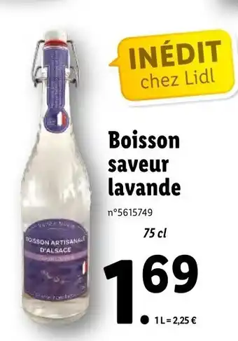 Boisson Saveur Lavande