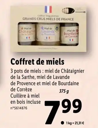 Lidl Coffret de Miels offre