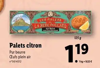 Lidl Palets Citron offre