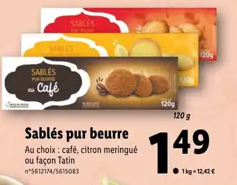 Lidl Sablés Pur Beurre offre
