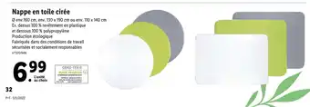 Lidl Nappe En Toile Cirée offre