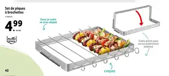 Lidl Set de Piques à Brochettes offre