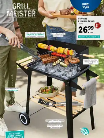 Lidl Barbecue à Charbon de Bois offre