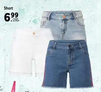 Lidl Short offre