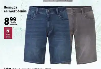 Lidl Bermuda En Sweat Denim offre