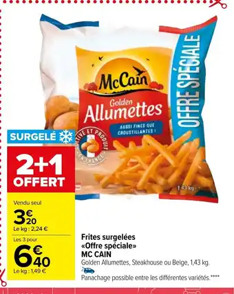 Carrefour Market Frites Surgelées Offre Spéciale Mc Cain offre