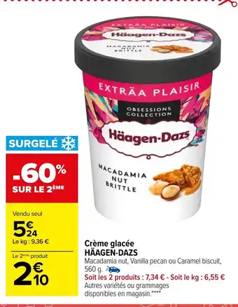 Carrefour Market Crème Glacée Häagen-Dazs offre