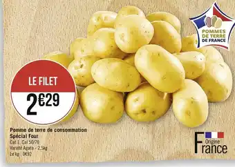 Géant Casino Pomme de terre de consommation Spécial Four offre