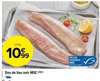 Carrefour Market Dos de Lieu Noir MSC offre