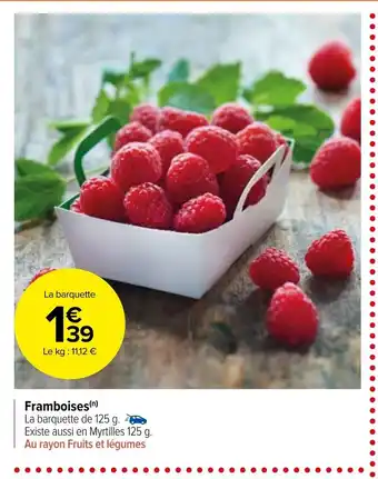Carrefour Market Framboises offre