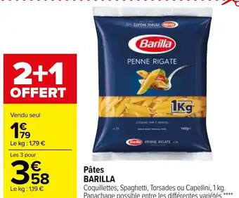 Carrefour Market Pâtes Barilla offre