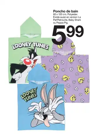 Zeeman Poncho de Bain offre