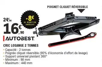 E.Leclerc L'Auto Autobest Cric Losange 2 Tonnes offre