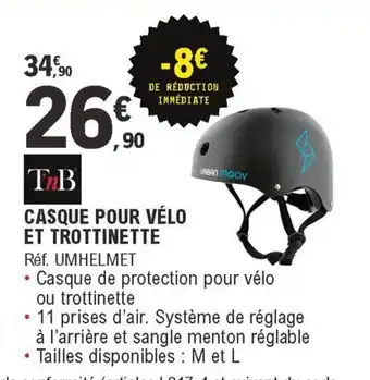 E.Leclerc L'Auto TnB Casque Pour Vélo Et Trottinette offre
