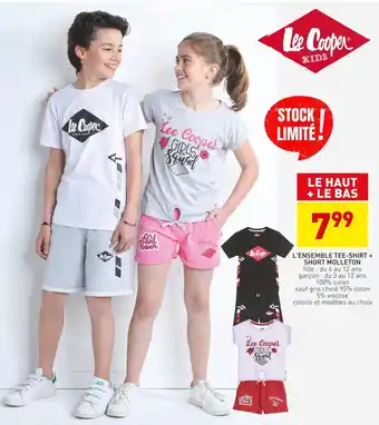 Stokomani L'ensemble tee-shirt + short molleton offre