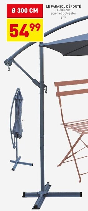Stokomani Le parasol déporté offre