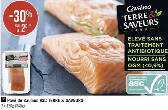 Géant Casino Casino bon plan sur le pavé de saumon asc offre
