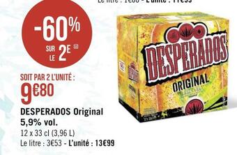 Géant Casino Desperados desperados original 5,9% vol. offre