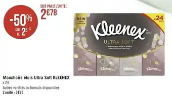 Kleenex mouchoirs étuis ultra soft