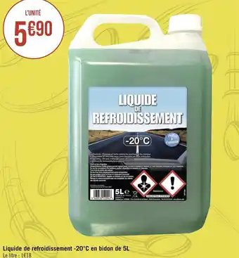 Géant Casino Liquide de refroidissement -20°c en bidon de 5l offre