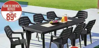 Géant Casino Table de jardin lydia offre