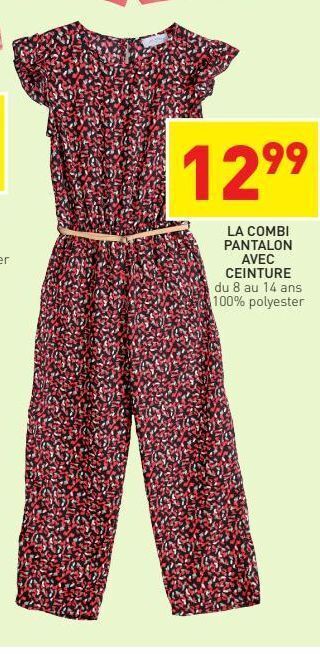 Stokomani La combi pantalon avec ceinture offre