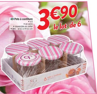 Cora x Carrefour Pots à confiture offre