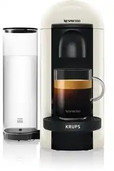 Darty Krups cafetière à dosette ou capsule krups nespresso vertuo plus ivoire 12l krups yy3916fd offre