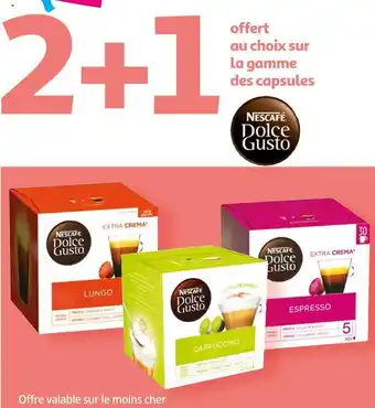 Auchan Nescafé bon plan sur la gamme des capsules de café de la marque nescafé offre