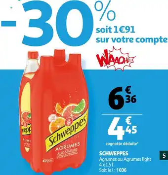 Auchan Schweppes schweppes offre