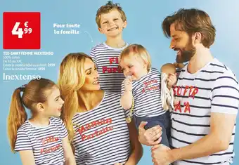 Auchan In extenso tee-shirt femme offre