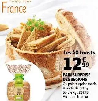 Auchan Pain surprise des régions offre