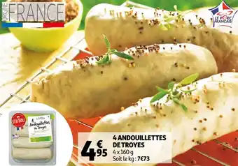 Auchan 4 andouillettes de troyes offre