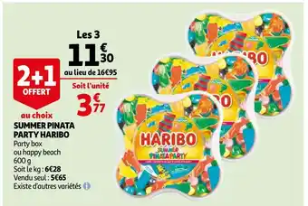 Auchan Haribo summer pinata party offre