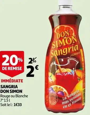 Auchan Don simon sangria offre