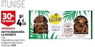 Auchan La favorite dattes branchées offre