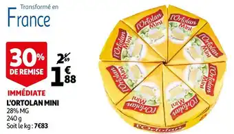 Auchan L'ortolan l'ortolan mini offre