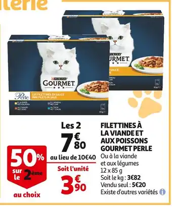 Auchan Filettines à la viande et gourmet perle offre