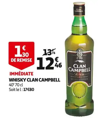 Auchan Clan campbell whisky offre