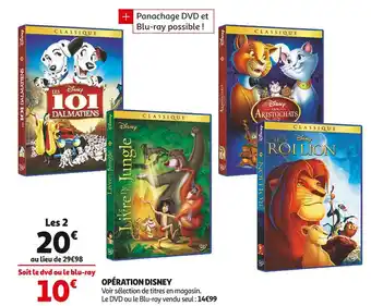 Auchan Disney opération disney offre