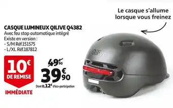 Auchan Qilive casque lumineux q4382 offre