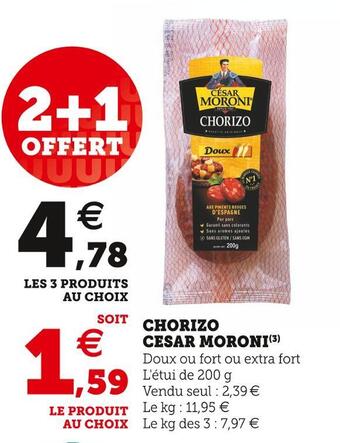U Express Cesar moroni chorizo cesar moroni offre