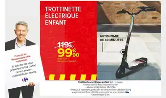 Carrefour Market Trottinette électrique enfant offre